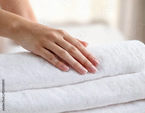 Obraz タオルの手触り