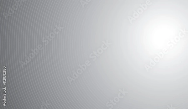 Obraz Minimalistic abstract design showcasing a blue dot against a gradient grayscale background with concentric circular lines, evoking simplicity and focus