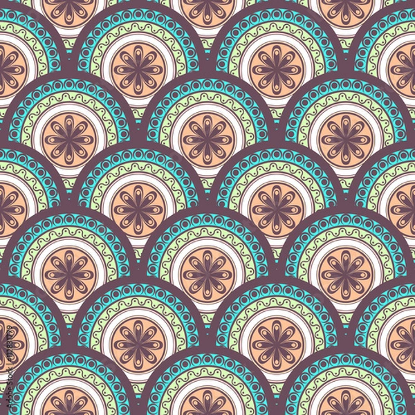 Obraz Seamless abstract geometric pattern. Seamless background. Vector Illustration