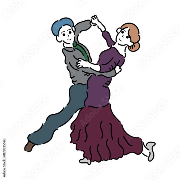 Obraz 社交ダンスをしている男女