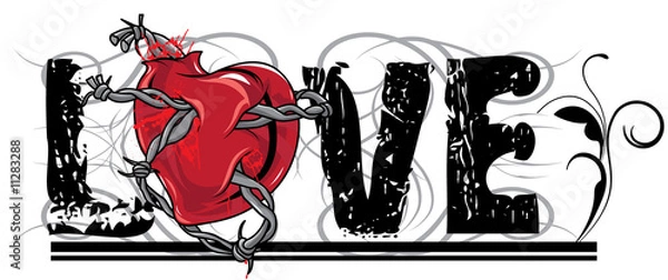 Obraz valentine illustration