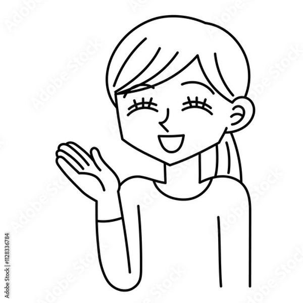 Fototapeta 笑顔の女性