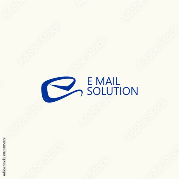 Fototapeta A sleek logo for email solutions, emphasizing streamlined communication and digital integration. The design highlights modern connectivity, suitable for tech-forward brands.