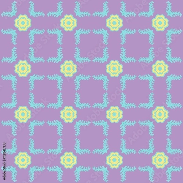 Fototapeta seamless pattern with flowers
