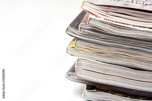 Obraz a stack of magazines
