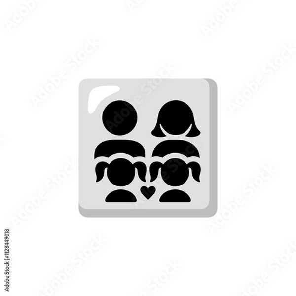 Fototapeta Family Emoji
