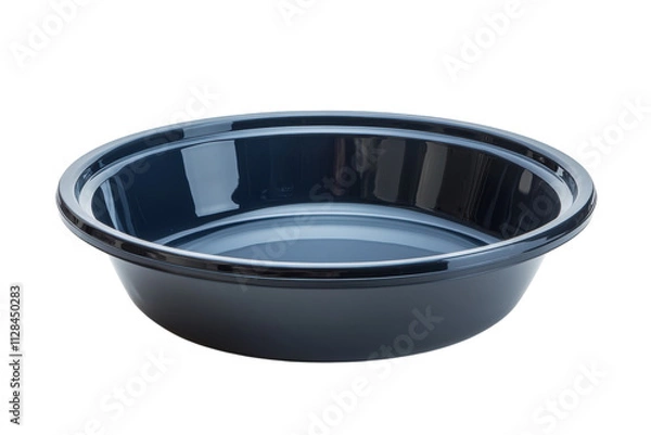 Obraz Simple black plastic bowl suitable for various serving and storage needs at home or events