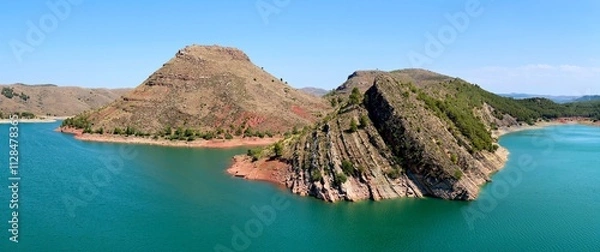 Fototapeta Embalse de la Tranquera, Aragón,  España