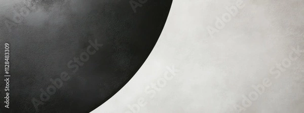 Obraz Gradient with Rounded Abstract Shape. Created with Generative AI