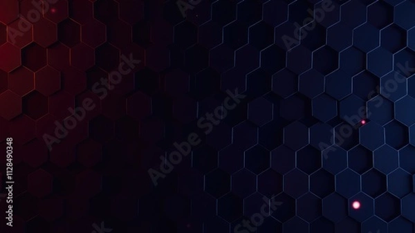 Fototapeta Hexagon Images, Hexagonal background, technology background, Futuristic Geometric Design in Shades