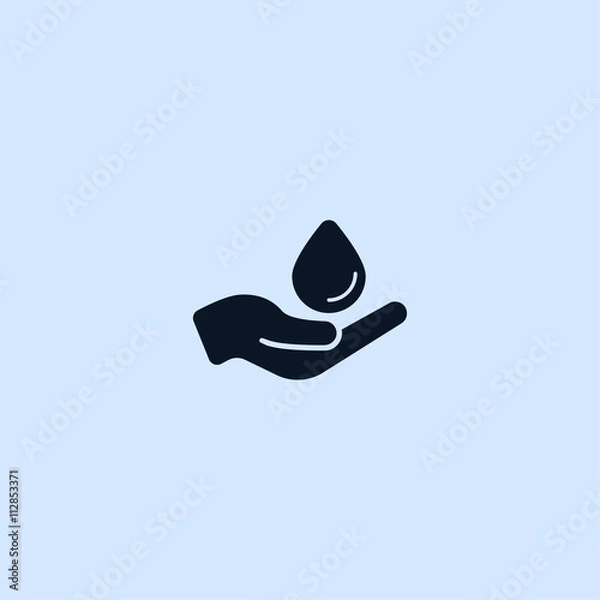 Obraz hand and drop icon