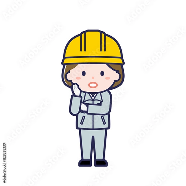 Fototapeta 工事作業員／女性 20