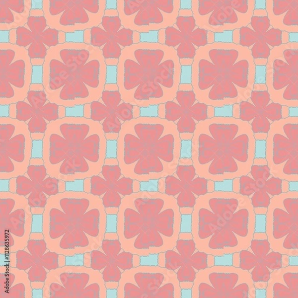 Fototapeta seamless pattern with elements