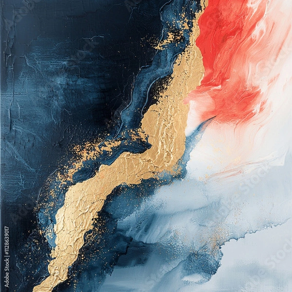 Obraz Abstract and colorful paint