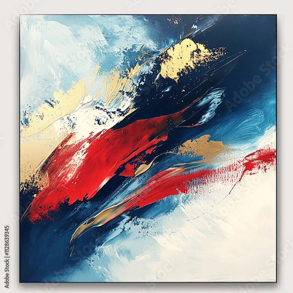 Obraz Abstract and colorful paint