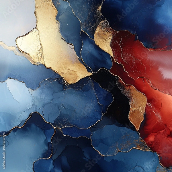 Obraz Abstract and colorful paint