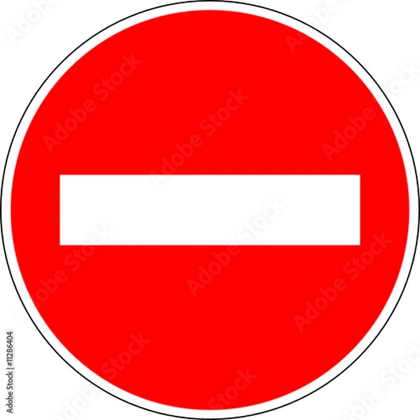 Obraz Panneau d'interdiction