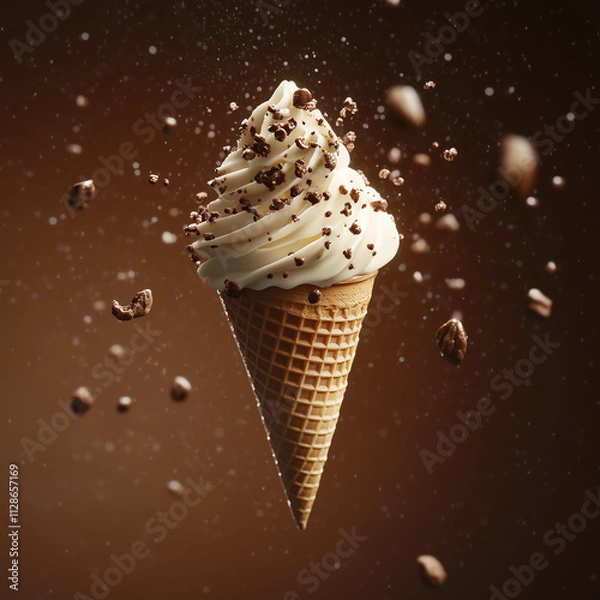 Obraz Ice cream floating in the air
