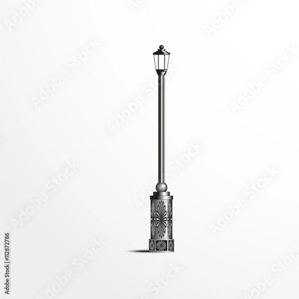 Obraz Street post. Vector illustration.