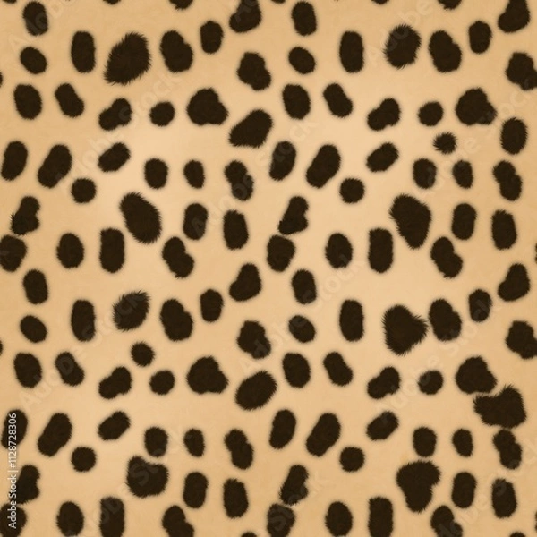 Obraz leopard fur texture seamless pattern