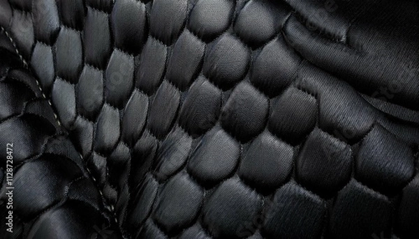 Obraz texture technical fabric with rubber coating black background