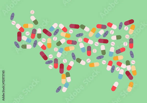 Obraz cow antibiotic resistance