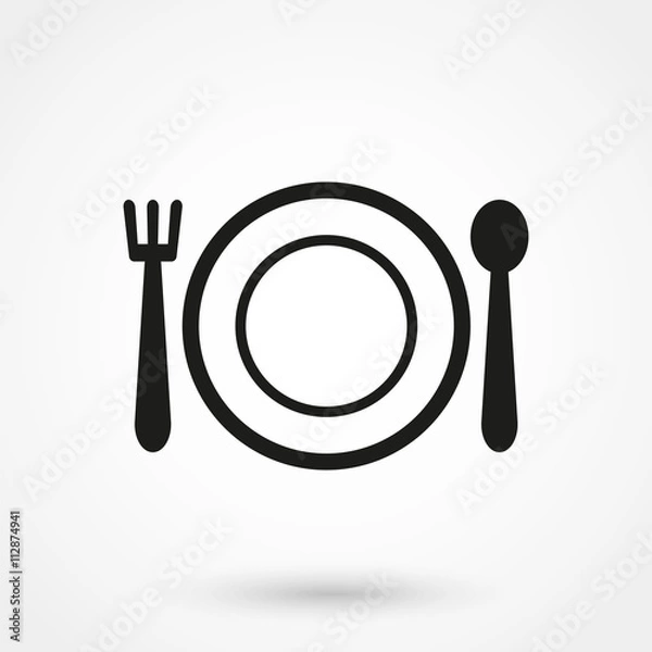 Obraz cutlery icon vector