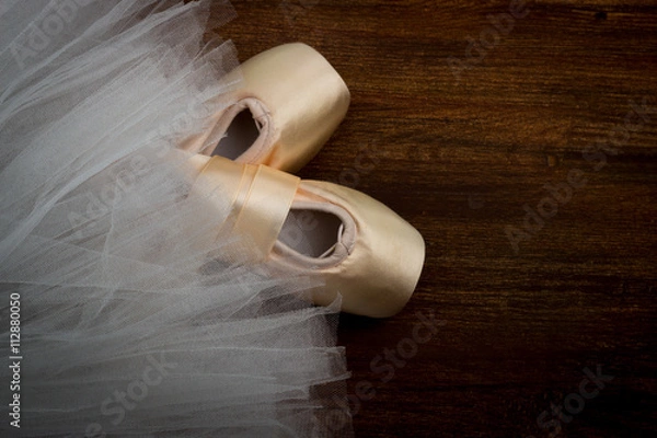 Obraz pointe shoes on the background Tutu
