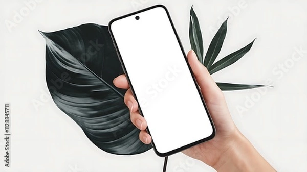 Fototapeta Realistic Smartphone Mockup 3D Render 