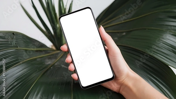 Fototapeta Realistic Smartphone Mockup 3D Render 