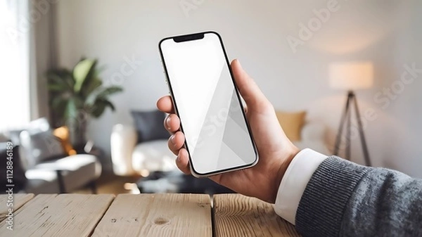 Fototapeta Realistic Smartphone Mockup 3D Render 