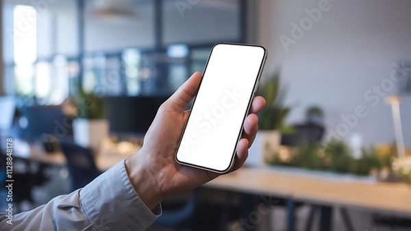 Fototapeta Realistic Smartphone Mockup 3D Render 