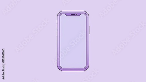 Fototapeta Realistic Smartphone Mockup 3D Render 