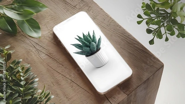 Obraz Realistic Smartphone Mockup 3D Render 