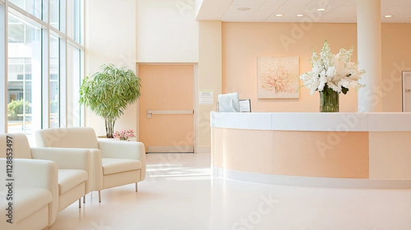 Obraz クリニックや病院の待合室イメージ