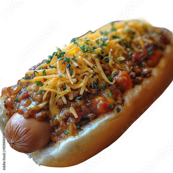 Obraz cheesy hotdog