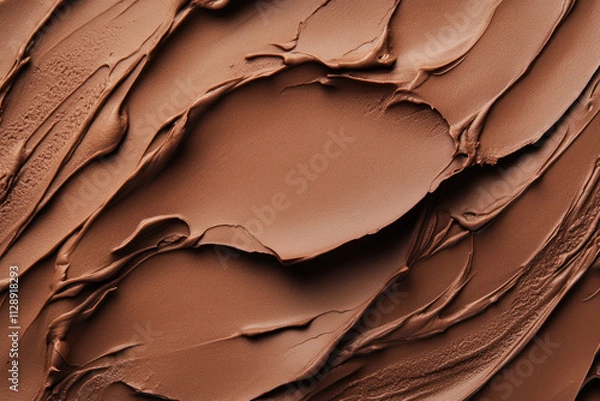 Fototapeta artistic strokes of rich mocha mousse texture with a creamy finish