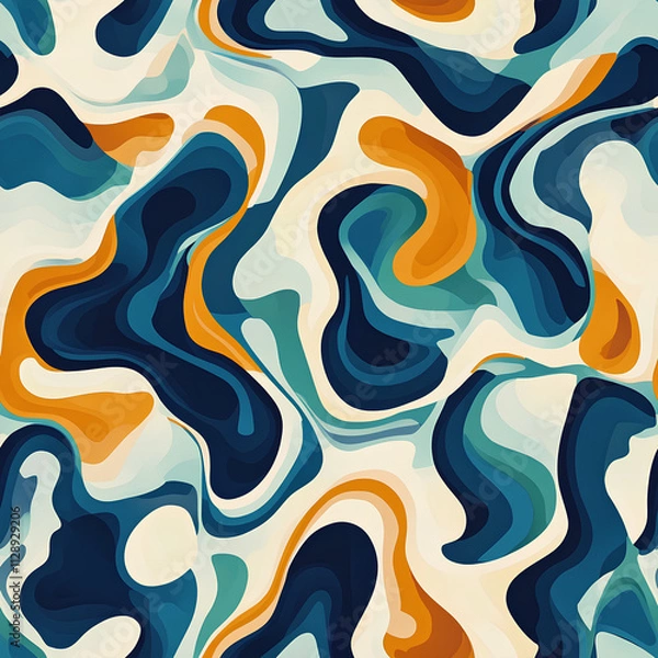 Obraz Abstract art background with seamless pattern