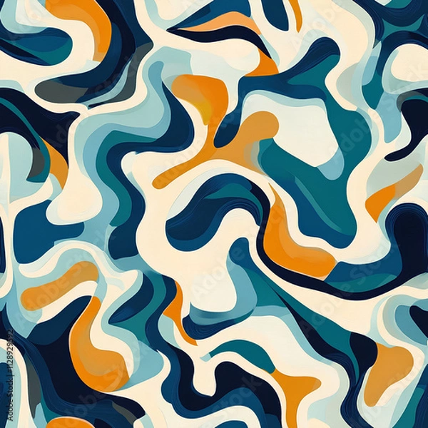 Obraz Abstract art background with seamless pattern