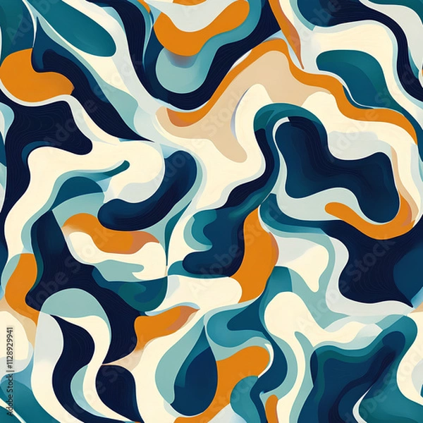 Obraz Abstract art background with seamless pattern