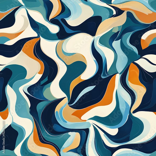 Obraz Abstract art background with seamless pattern