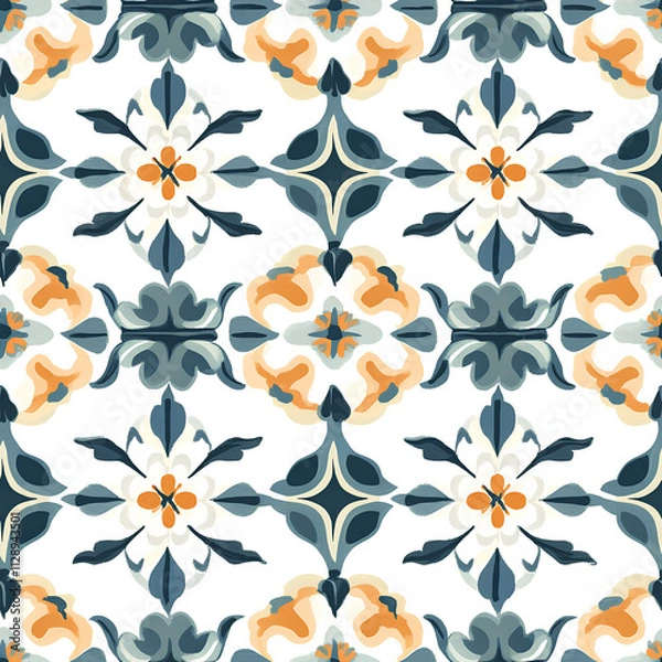 Obraz Tile floral seamless pattern
