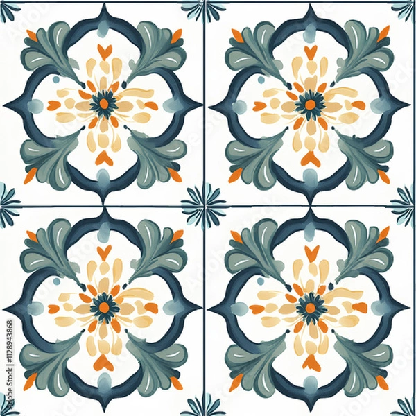 Obraz Tile floral seamless pattern