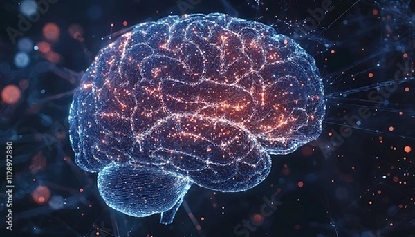 Obraz 3d rendered illustration of a brain