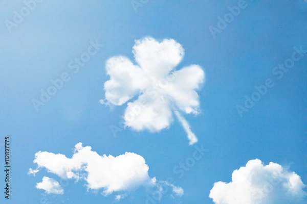 Obraz Clouds shape like Clover.