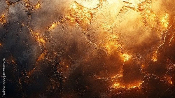 Obraz Golden Velvet Texture with Glowing Effect