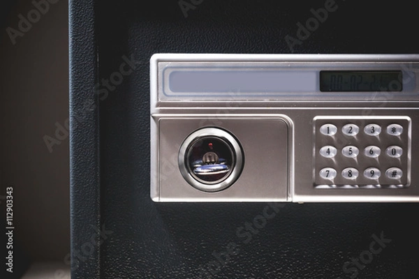 Fototapeta Safe box with electronic lock