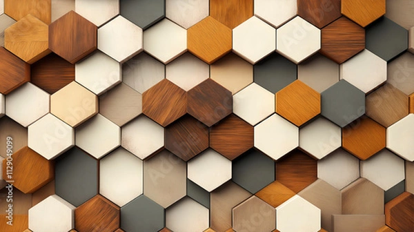 Obraz Hexagon wallpaper or background