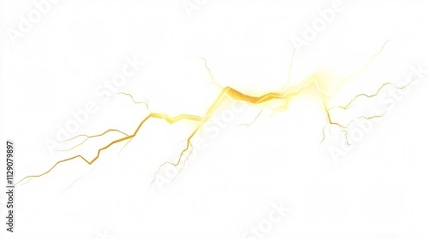 Fototapeta Elegant 3D Lightning Minimalist Design for Impactful Visuals
