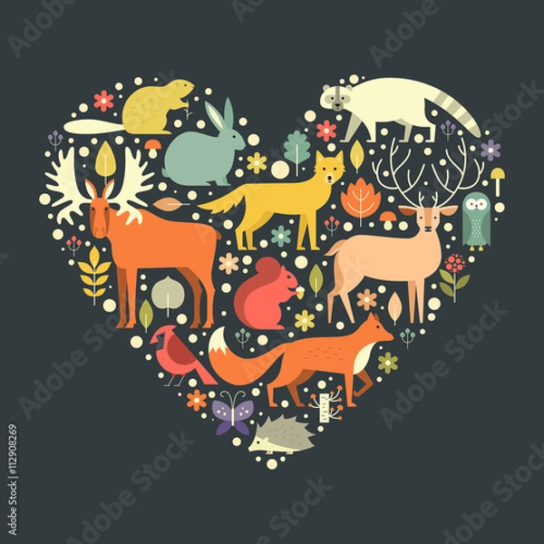 Fototapeta Forest Animals